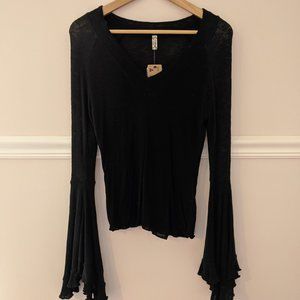 Free People flute-sleeve sweater